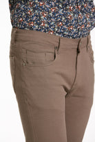 Slim Fit Mink Low Waist Cotton Casual Pants - MIB