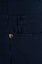 Slim Fit Navy 5 Pocket Cotton Low Waist Casual Pants - MIB