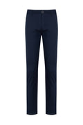 Slim Fit Navy Side Pocket Cotton Casual Pants