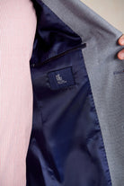 Slim Fit Notch Lapel Light Blue Casual Blazer - SAYKI
