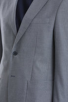 Slim Fit Notch Lapel Light Blue Casual Blazer - SAYKI