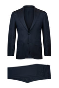Slim Fit Notch Lapel Pinstripe Navy Classic Suit