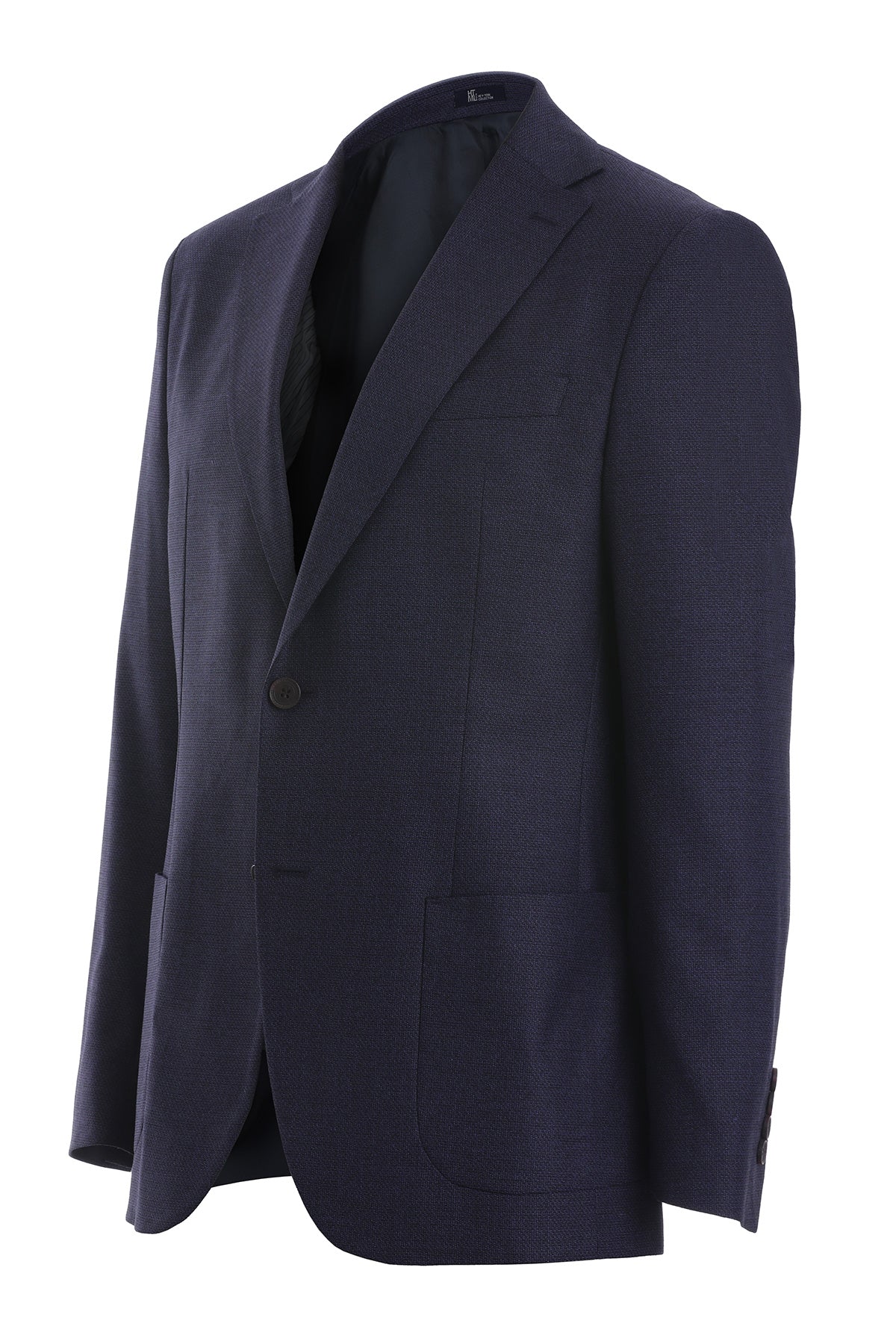 Slim Fit Notch Lapel Purple Casual Blazer - SAYKI