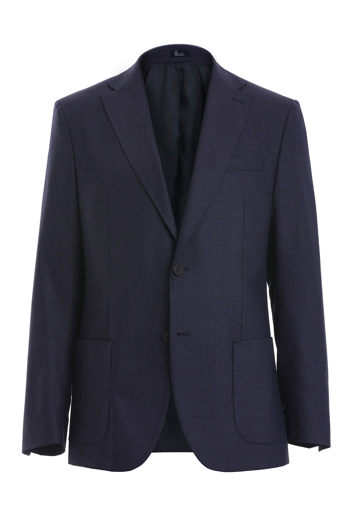 Slim Fit Notch Lapel Purple Casual Blazer - SAYKI