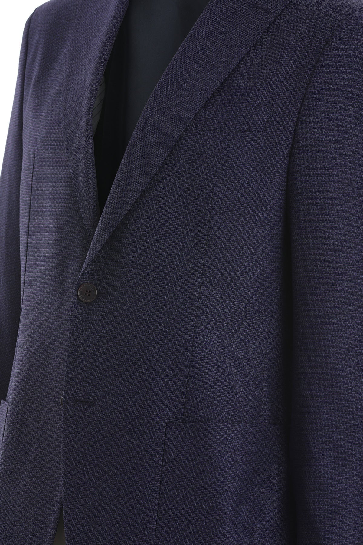 Slim Fit Notch Lapel Purple Casual Blazer - SAYKI