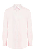 Slim Fit Plain 100% Cotton Pink Casual Shirt