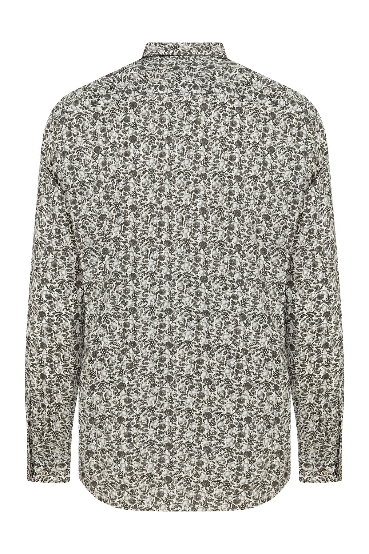 Slim Fit Printed 100% Cotton Brown Casual Shirt - MIB