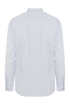 Slim Fit Printed Cotton Blend Light Blue Casual Shirt - MIB