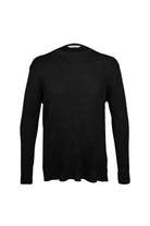 Slim Fit Rayon Black Crewneck Sweater - MIB