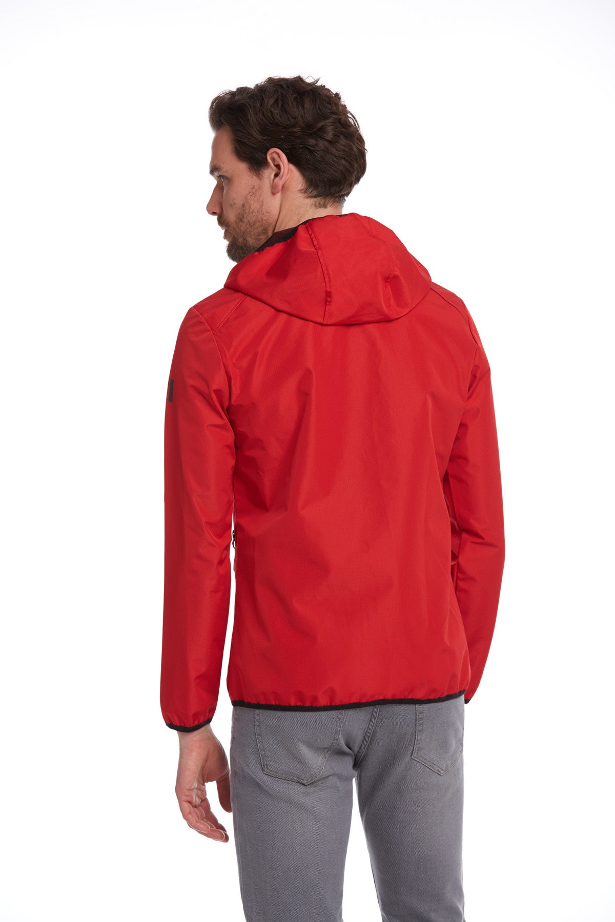 Slim Fit Red Seasonal Lykia Hooded Coat – SAYKI