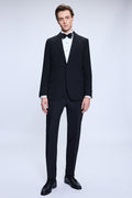 Slim Fit Release Shawl Lapel Black Classic Tuxedo Suit