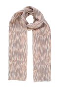 Soft Ikat Pattern Mercerized Wool Scarf