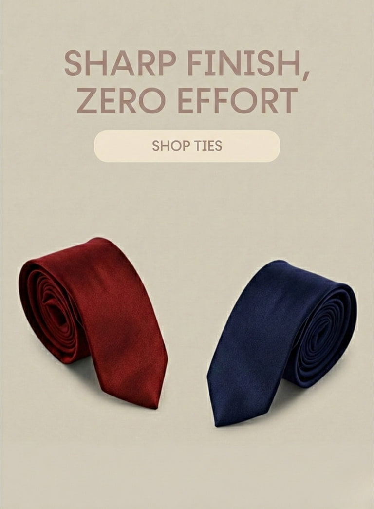 SAYKI burgundy and navy silk ties styled as modern Valentine’s Day gifts