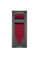 Water and Stain Resistant 2.75’’ Burgundy Tie and Pocket