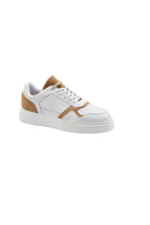 White Lace-Up 100% Leather Sneakers - SAYKI
