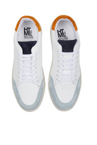 White Lace-Up Leather Sneakers - SAYKI