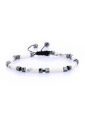 White Marbled Natural Stone Bracelet